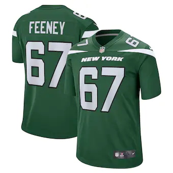 mens nike dan feeney gotham green new york jets game jersey